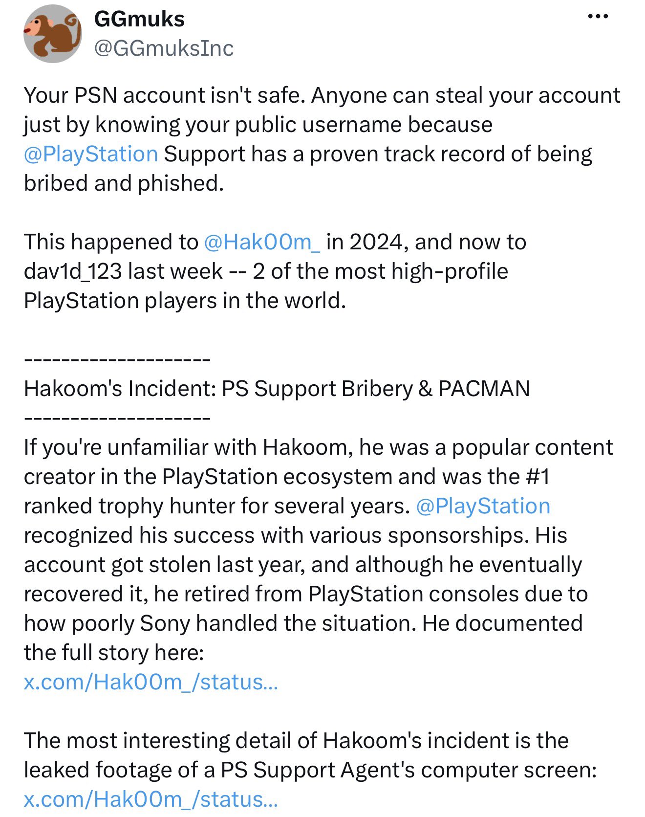 Roblox ve PlayStation hesap güvenliği uyarısına dair görsel