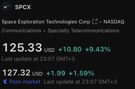 SpaceX 2026 ikinci çeyrek finansal özetine dair görsel