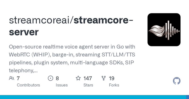 StreamCore, sesli yapay zekâ ajanını tek bir açık kaynak Go sunucusunda birleştirdi haber görseli