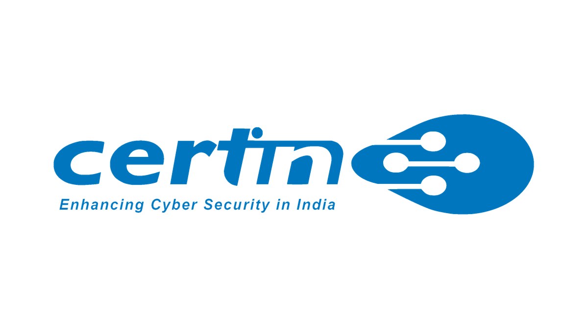 Beyaz zemin üzerinde CERT-In logosu ve 'Enhancing Cyber Security in India' yazısı (temsili)