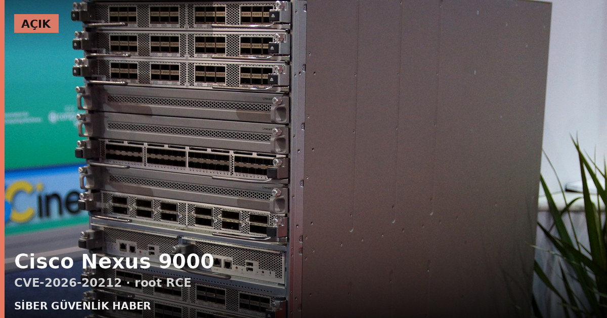 Cisco Nexus 9000 cihazlarda uzaktan root erişim açığı çıktı haber görseli