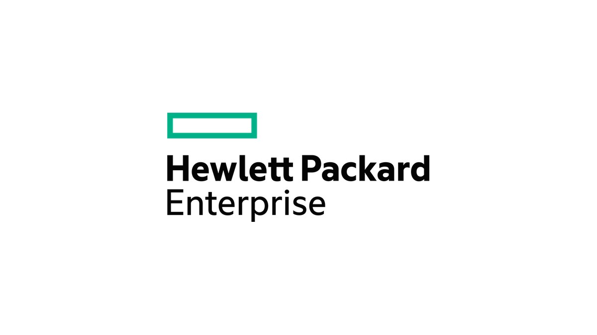 Hewlett Packard Enterprise logosu, beyaz zemin