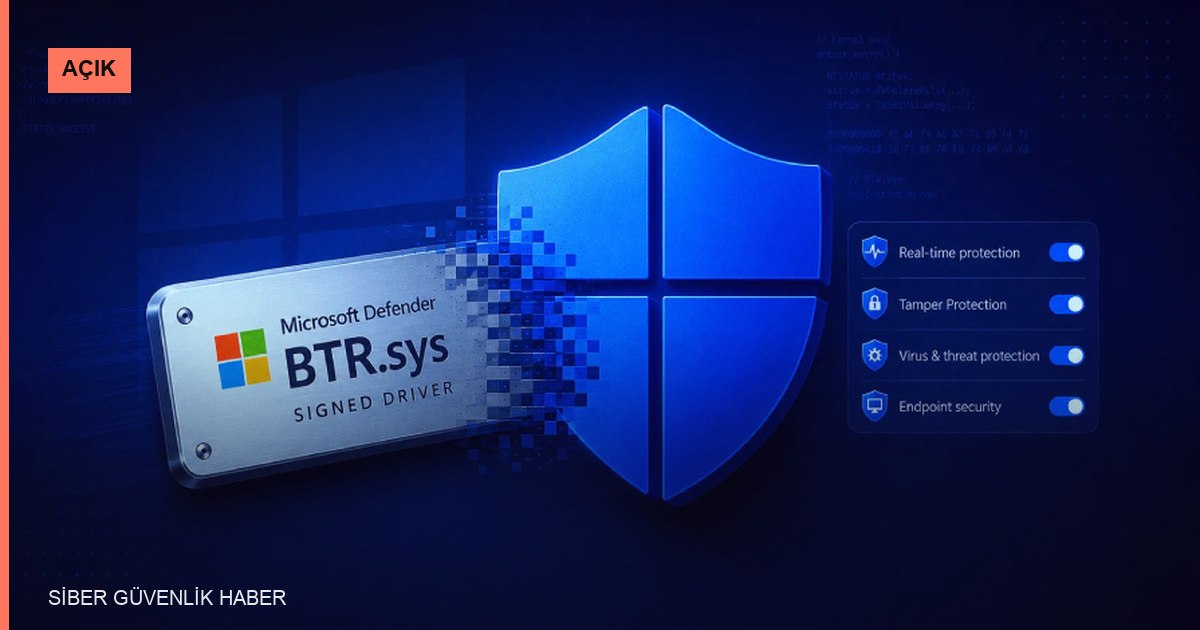 Microsoft Defender'ın Sürücüsü, Güvenlik Yazılımlarını Başlangıçta Silmek İçin Kullanılabilir
