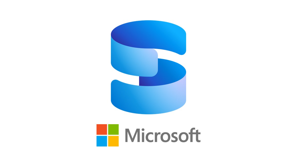 Microsoft SQL Server 2025 ikonu ve Microsoft logosu, beyaz zemin