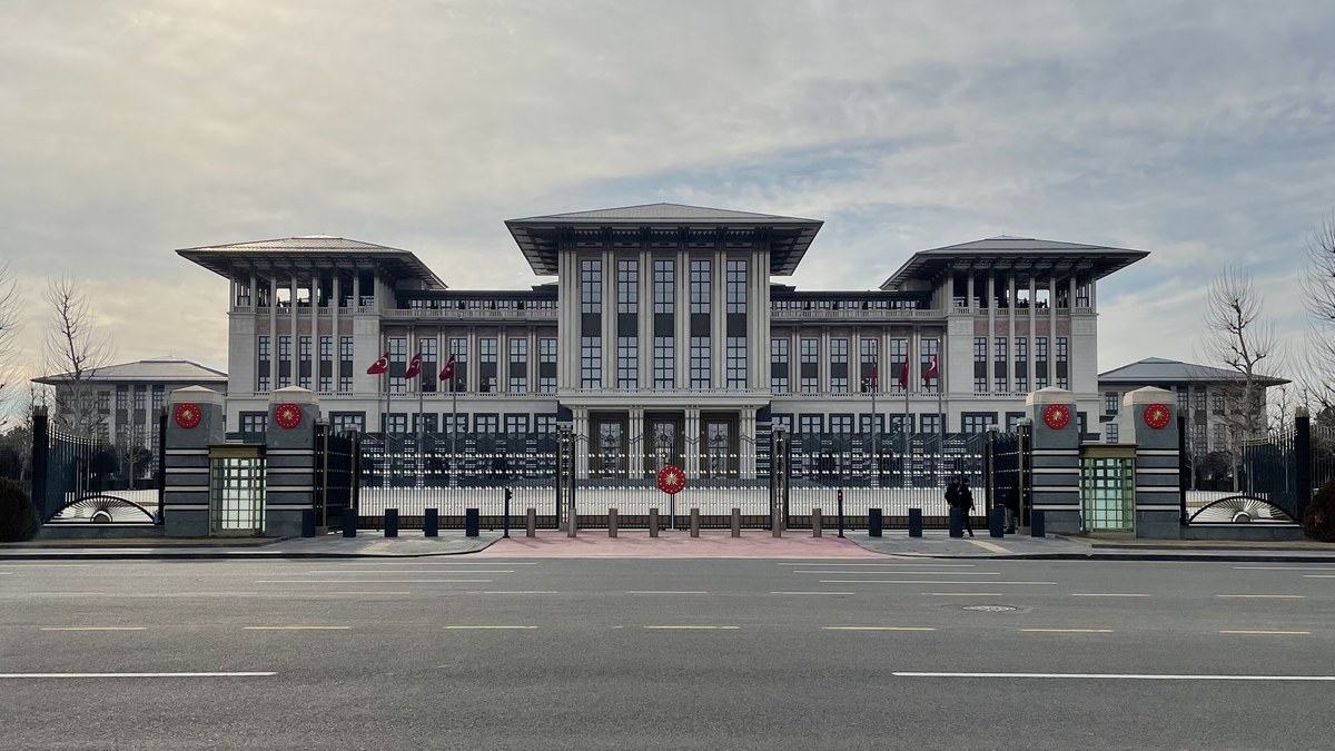 Ankara'daki Cumhurbaşkanlığı Külliyesi ana binasının cephesi (temsili)